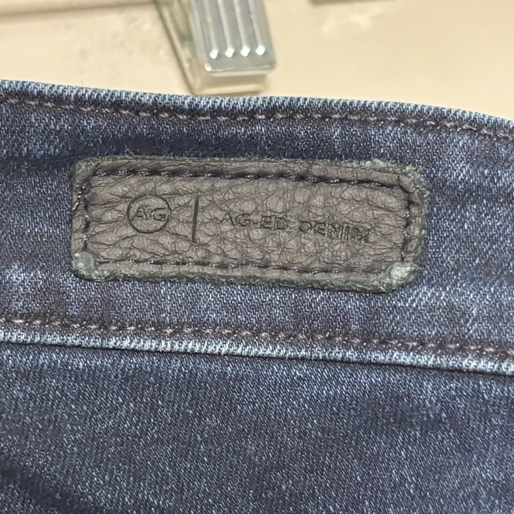 AG Adriano Goldschmied Mari Slim Straight Dark Wash Denim Jeans, size 27R - Picture 10 of 13
